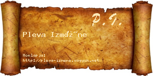 Pleva Izméne névjegykártya